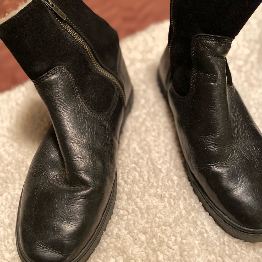 Frye boots with side zip